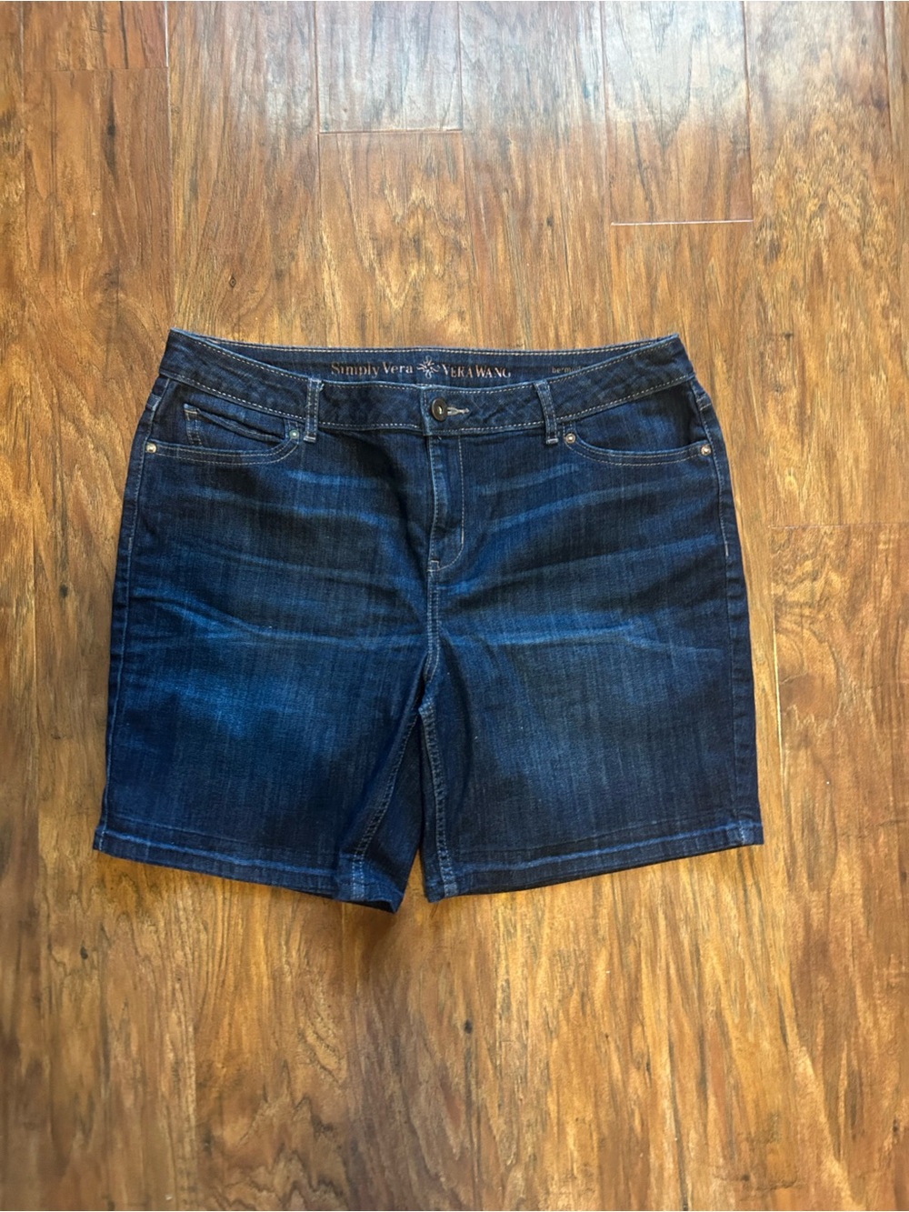 Simply Vera Vera Wang Dark Blue Denim Jean Shorts